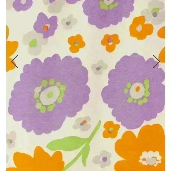 NWT The Cats Pajama poppin pansies Pima knit Romper sz large - Picture 4 of 10